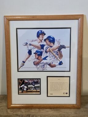 1993 Toronto Blue Jays "1-2-3" Commemorative Art Print